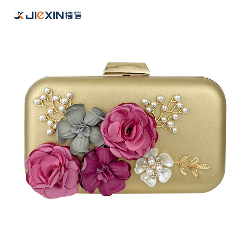 Flower Purse Wedding Bridal Clutch Bag Women Elegant Shoulder Bag
