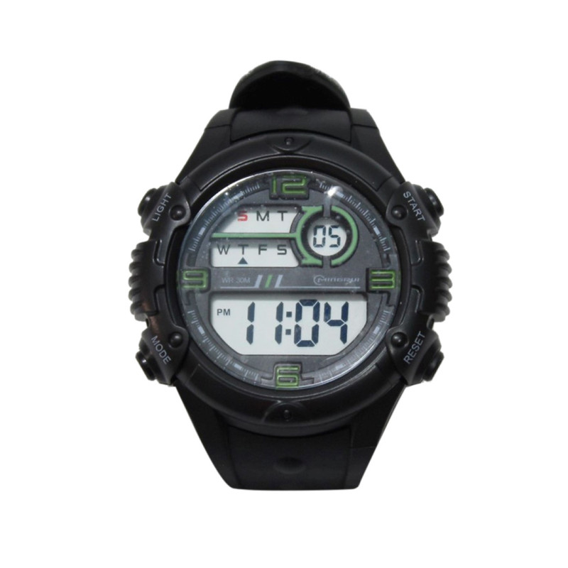 black digital watch