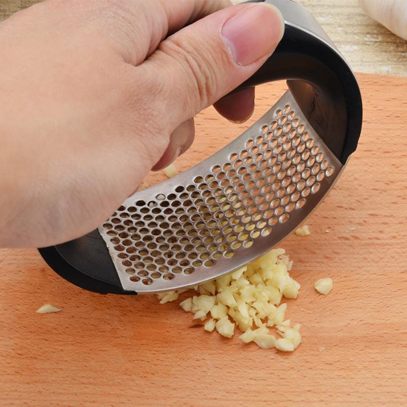Steel Garlic Press Ginger Chopper Kitchen Equipment Utensil Gadget 信用