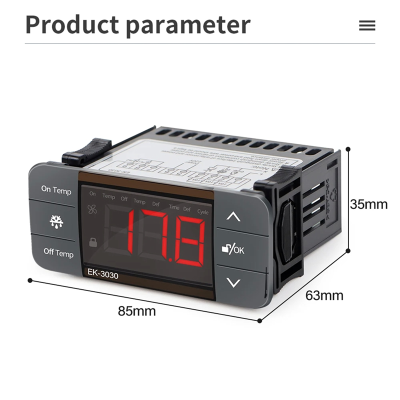 Digital Temperature Controller 220V Cool Heat Switch Refrigerator ...