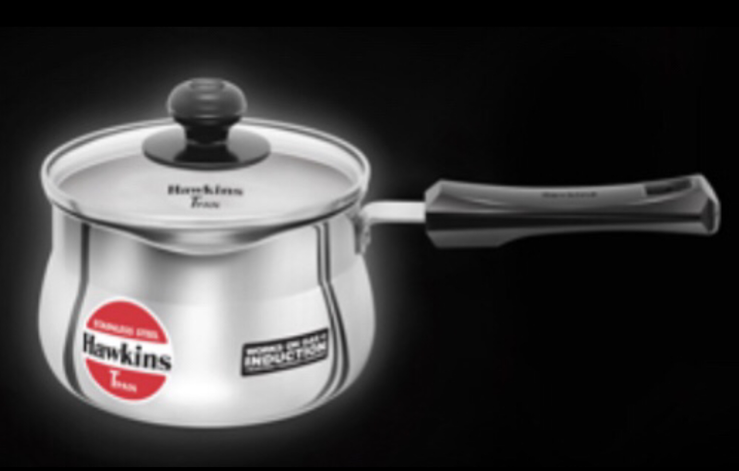 Hawkins Stainless Steel Induction Base T Pan 1.5 Litre With Toughened Glass Lid Daraz .np