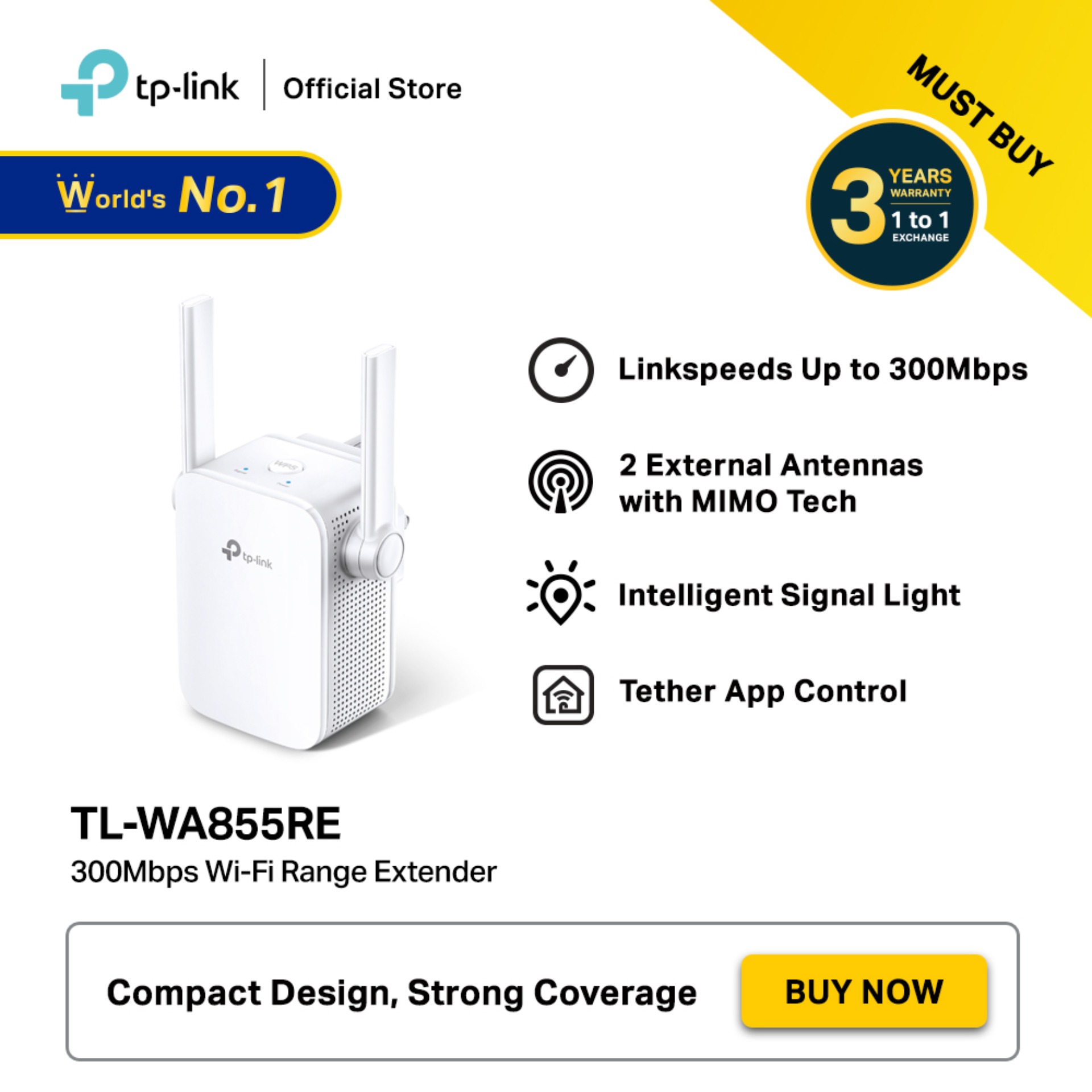 Tp-Link TL-WA855RE Wifi Range Extender | Daraz.com.np