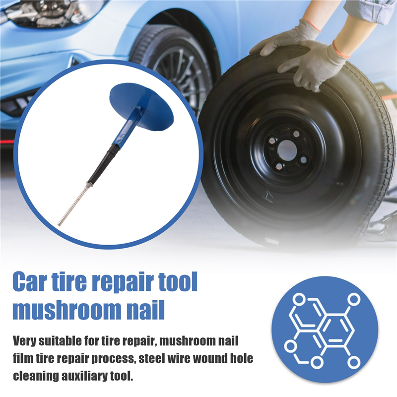 24pcs Tire Patches Kit, Rubber Tire Repair Patch Plug Kit In Mushroom - Foto 3