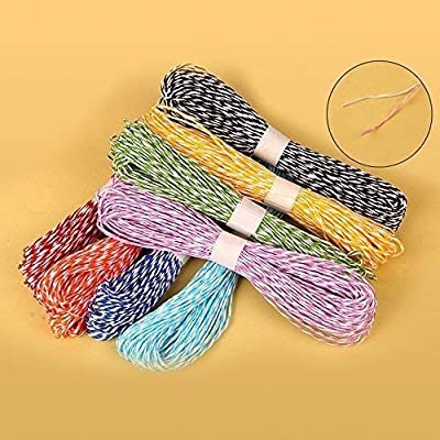 12pcs Colorful Paper String Ribbon Paper Raffia String Craft Cord Rope for  Arts Crafts DIY Gift Wrapping Packing String Decor