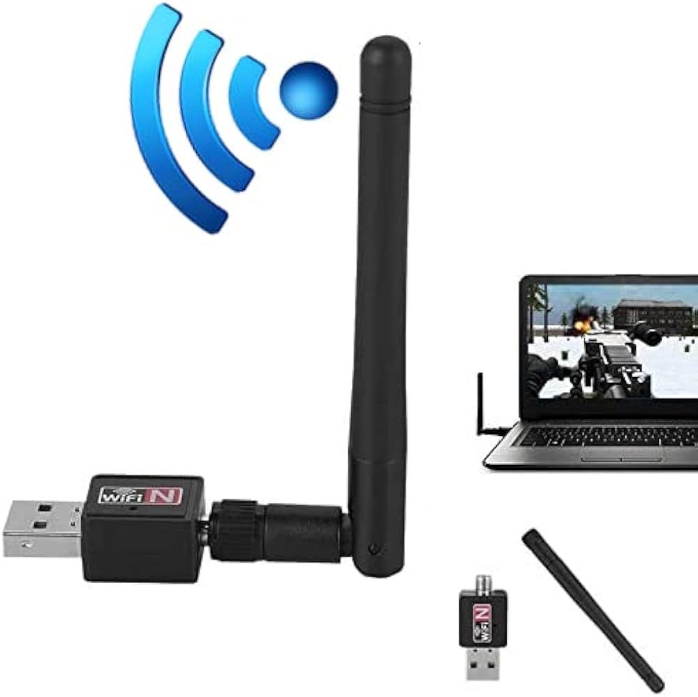 600Mbps USB WiFi Dongle | Wireless WiFi Receiver & Adapter | High Speed WiFi Adapter for Desktop Laptop