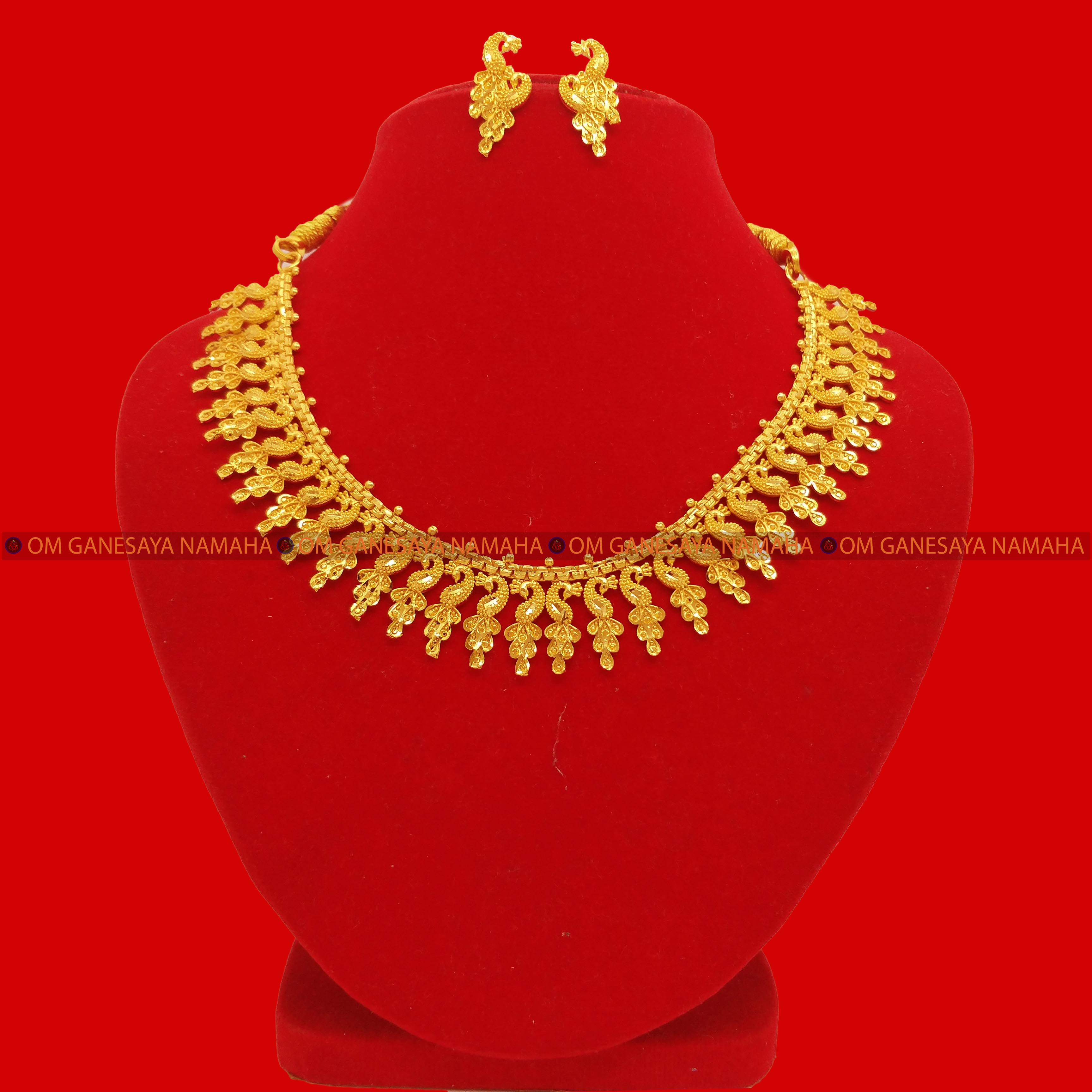 Gold Plated Gold Design Mini Haar For 