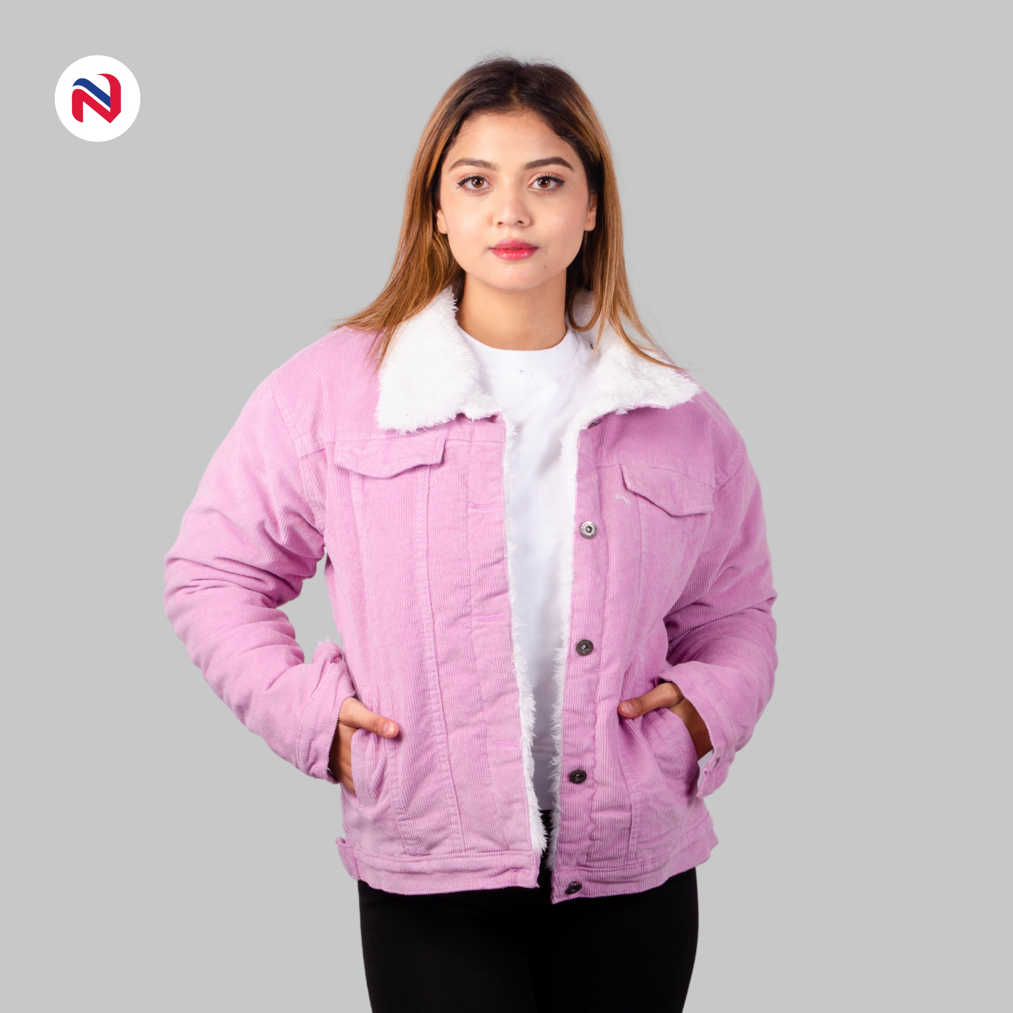Nyptra Light Pink Solid Cotrise Fur 