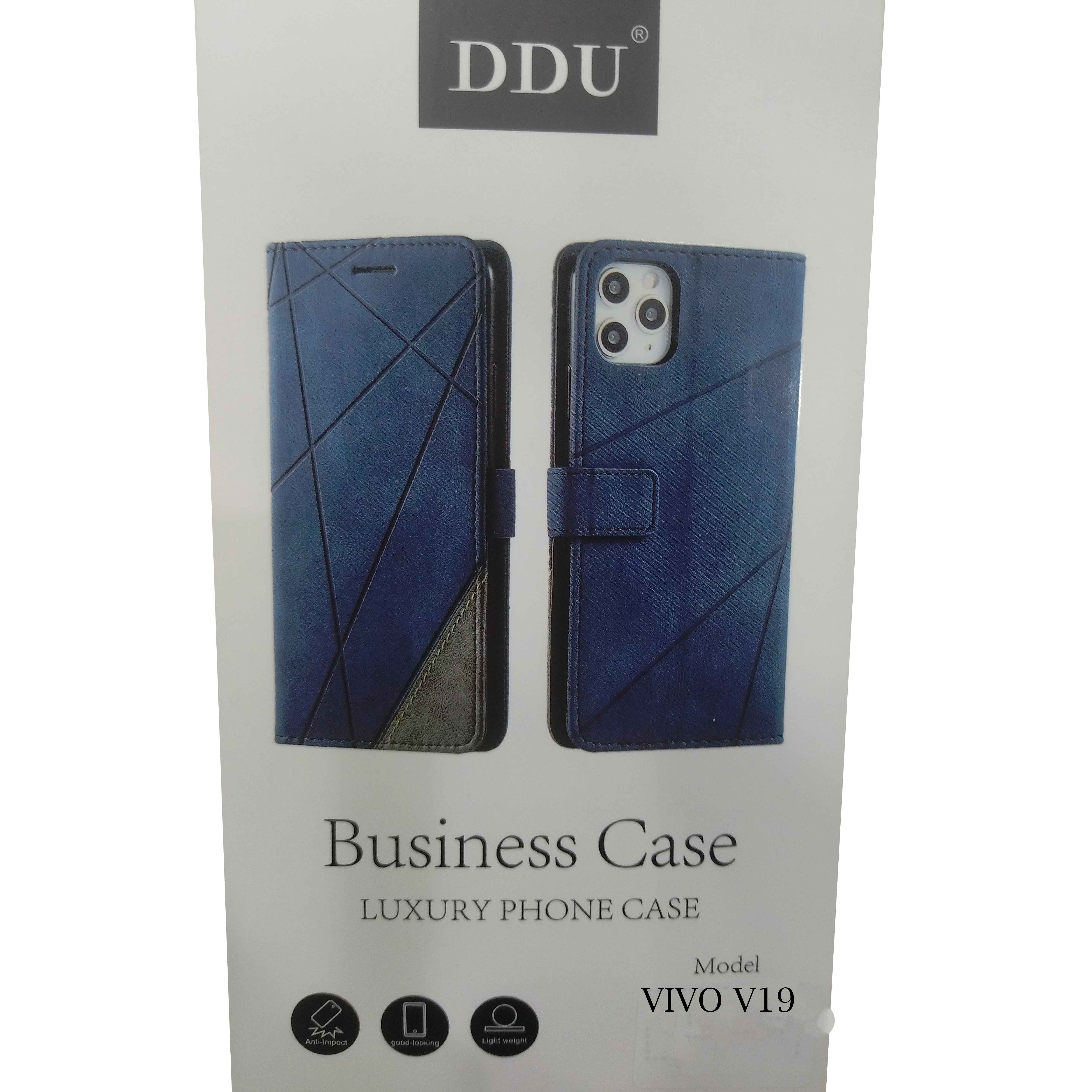 V19 Luxemberg Vivo V19 Back Cover Leather Mobile Flip Leather