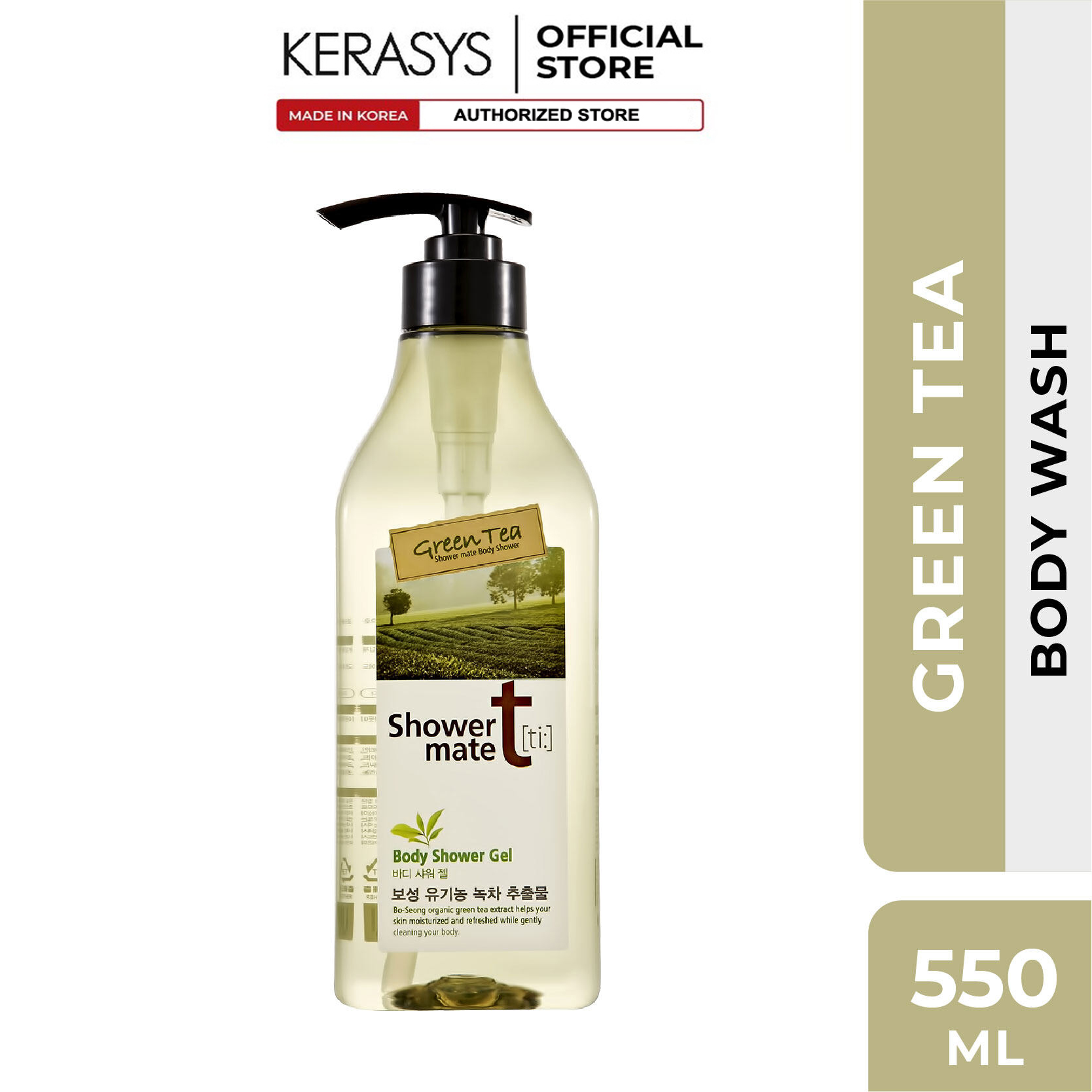 Kerasyss Shower Mate Green Tea Body Wash 550ml