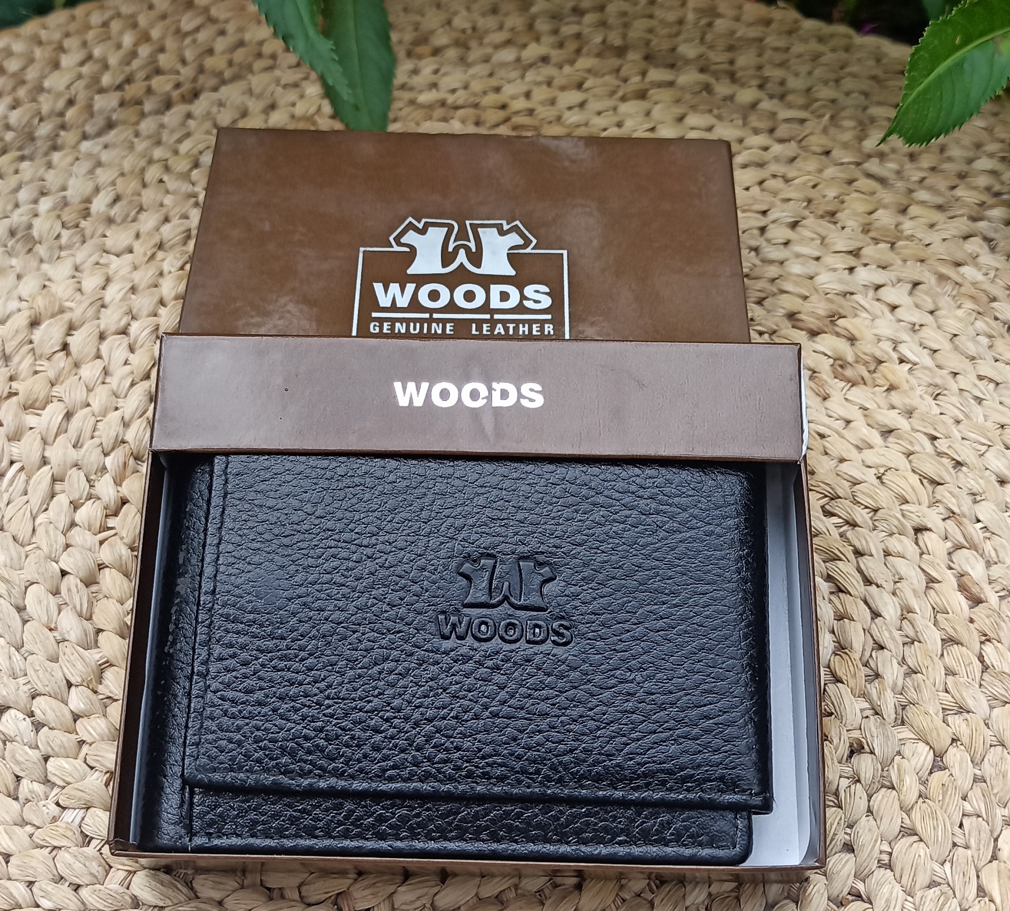 woods genuine leather wallet price