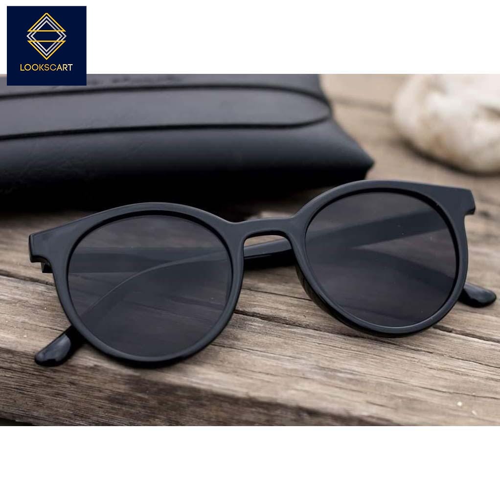 Lookscart Black Trendy Unisex Sunglass