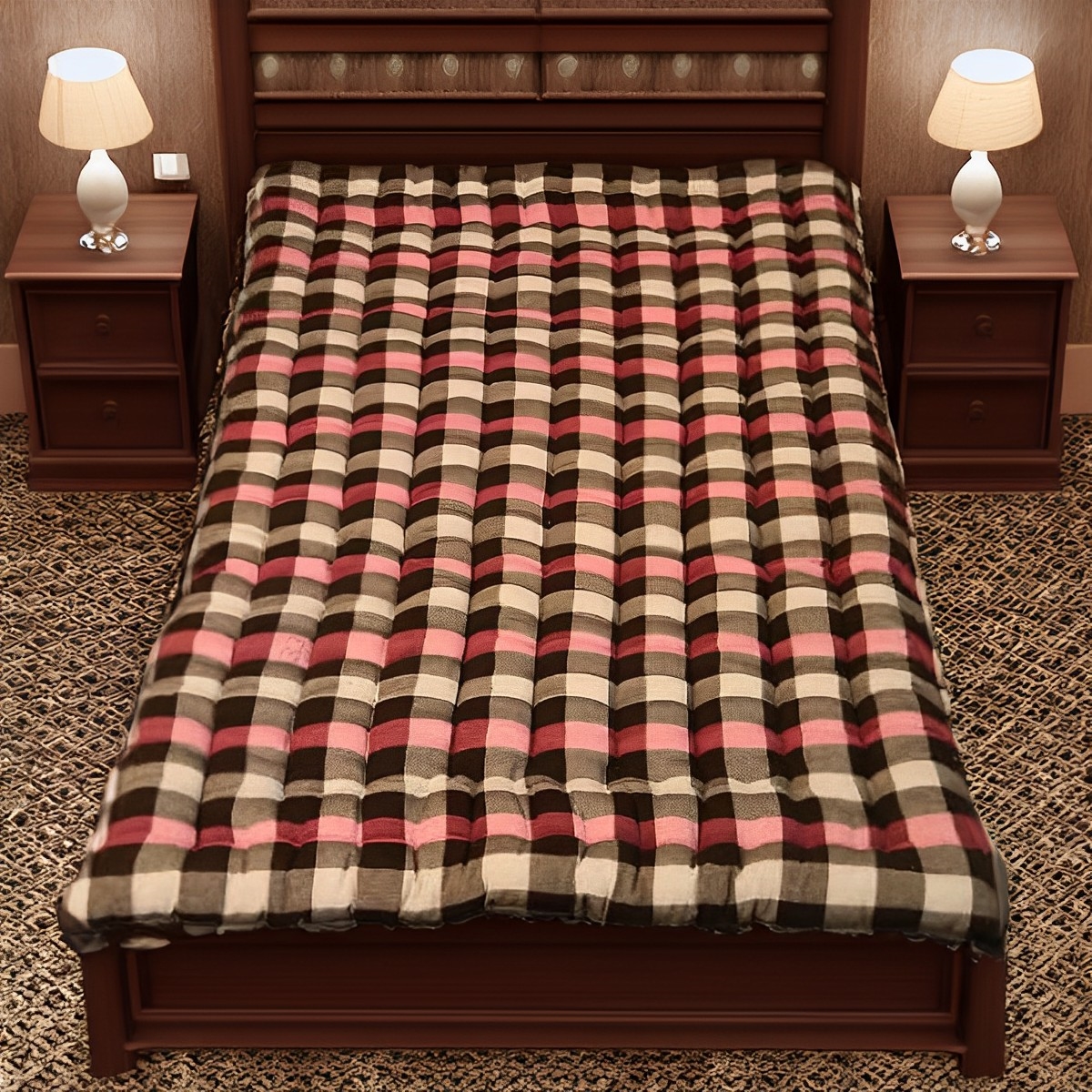 Cotton Double Bed, Foldable, Light Weight Mattress Soft Medium Gadda