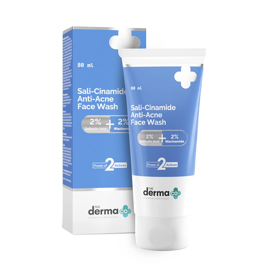 The Derma Co SaliCinamide AntiAcne Face Wash with 2 Salicylic Acid & 2 Niacinamide 80ml