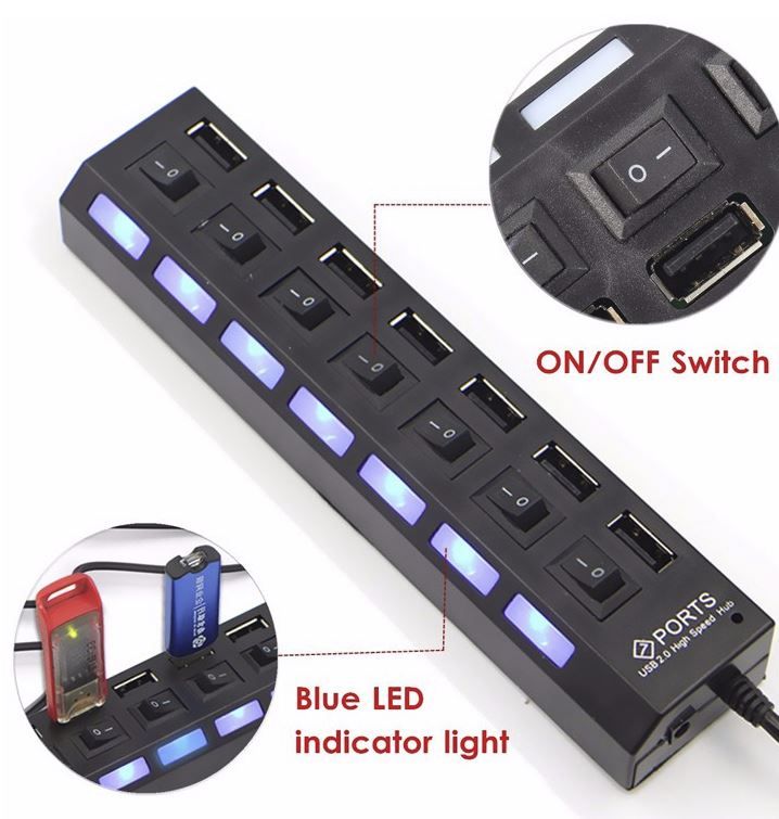 High-Speed 8-Port USB Hub - Expand Your Connectivity | Daraz.com.np