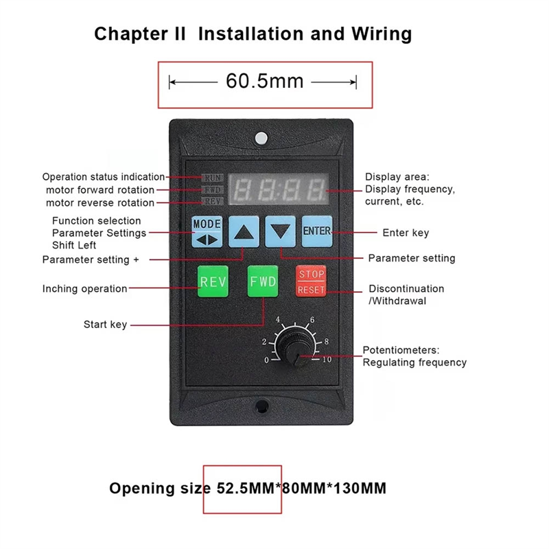 (GGBR) Frequency Converter 750W VFD Single Phase 220V Input 3 Phase ...
