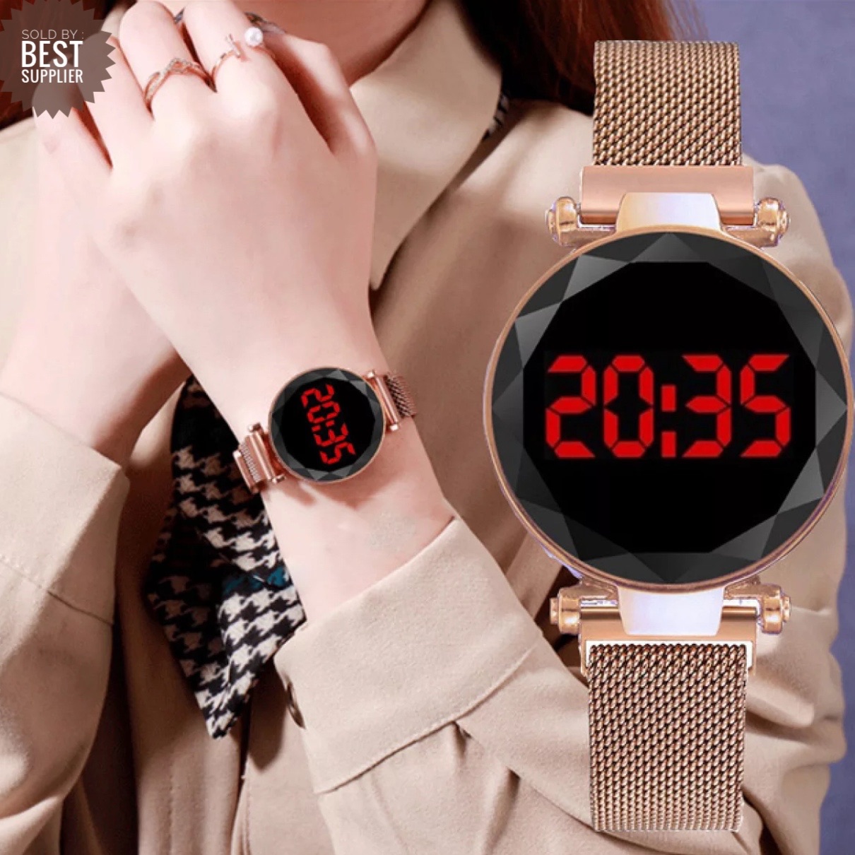 Women's led best sale digital watch