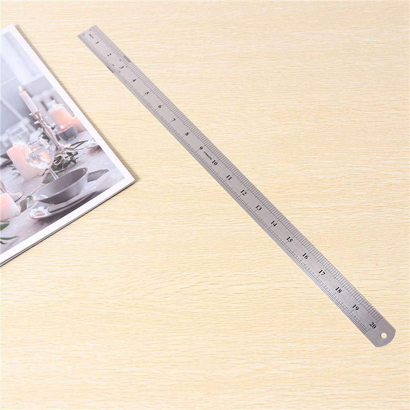 10X Groove Right Stainless Steel Metric Ruler 50 cm Stainless Metric ...