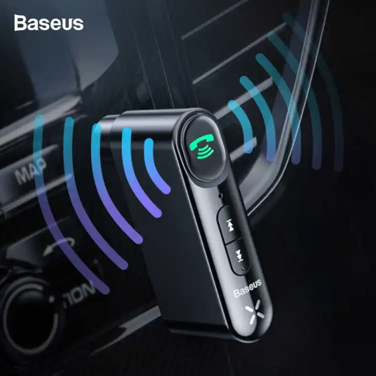 Baseus Bluetooth Aux Adapter, Bluetooth 5.0 Audio Receiver for