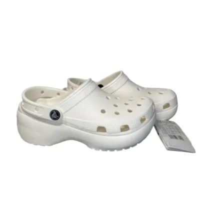 Cream color crocs hot sale