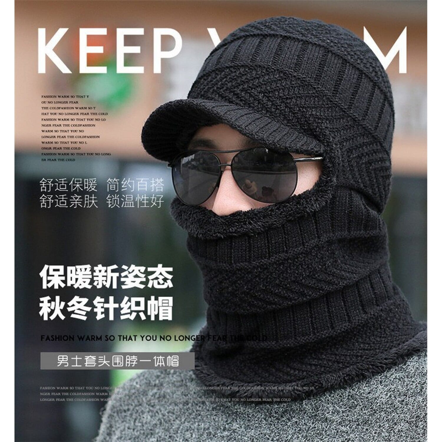 hat and scarf one piece
