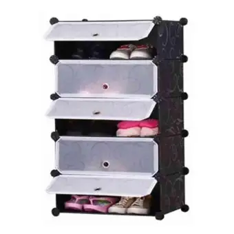 Diy 1 X 5 Cube Shoe Rack Wardrobe Box Storage Closet Organizer
