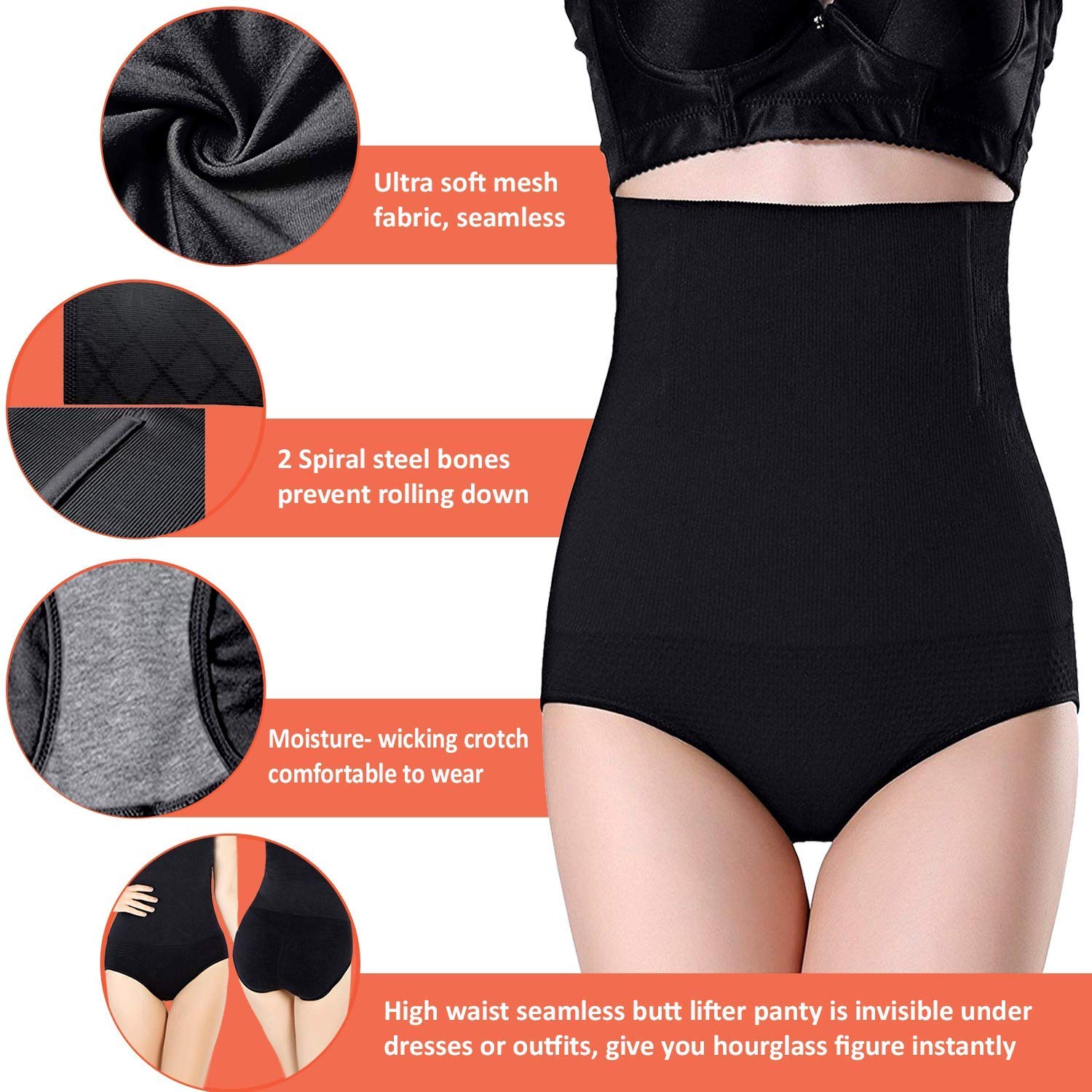 Buy MOVWIN Women Body Shaper Seamless Briefs Sexy Shapewear Panty High  Waist Butts Lifter Tummy Control Panties Online at desertcartINDIA