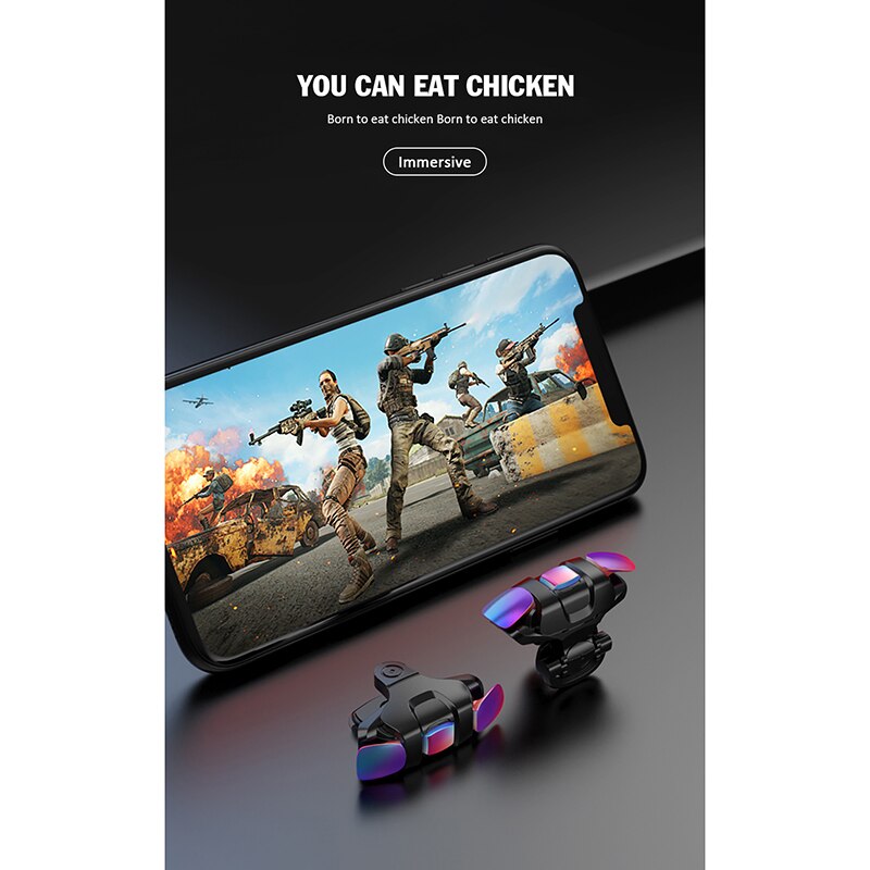 New Black and White Chicken King Three Generations of PUBG Artifacts, High-End Custom Metal Button Gamepad Artifacts