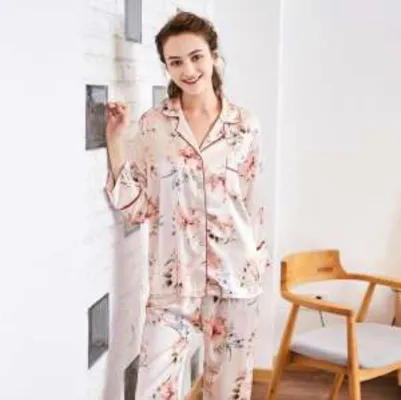 Women Sleepwear Set New Winter Pajamas Cotton Long-sleeved Home