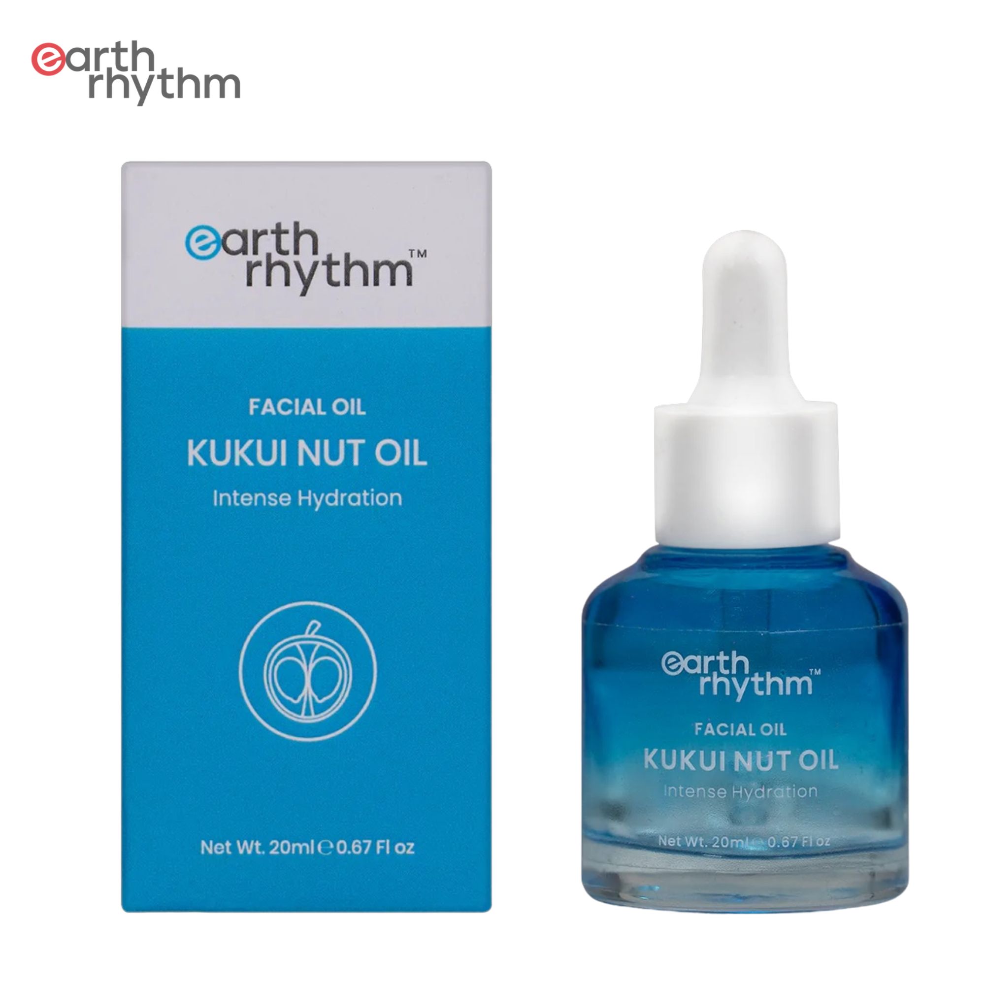 Earth Rhythm Kukui Nut Oil | Moisturizes Skin, Reduces Wrinkles & Signs of Aging â€“ 20 ml