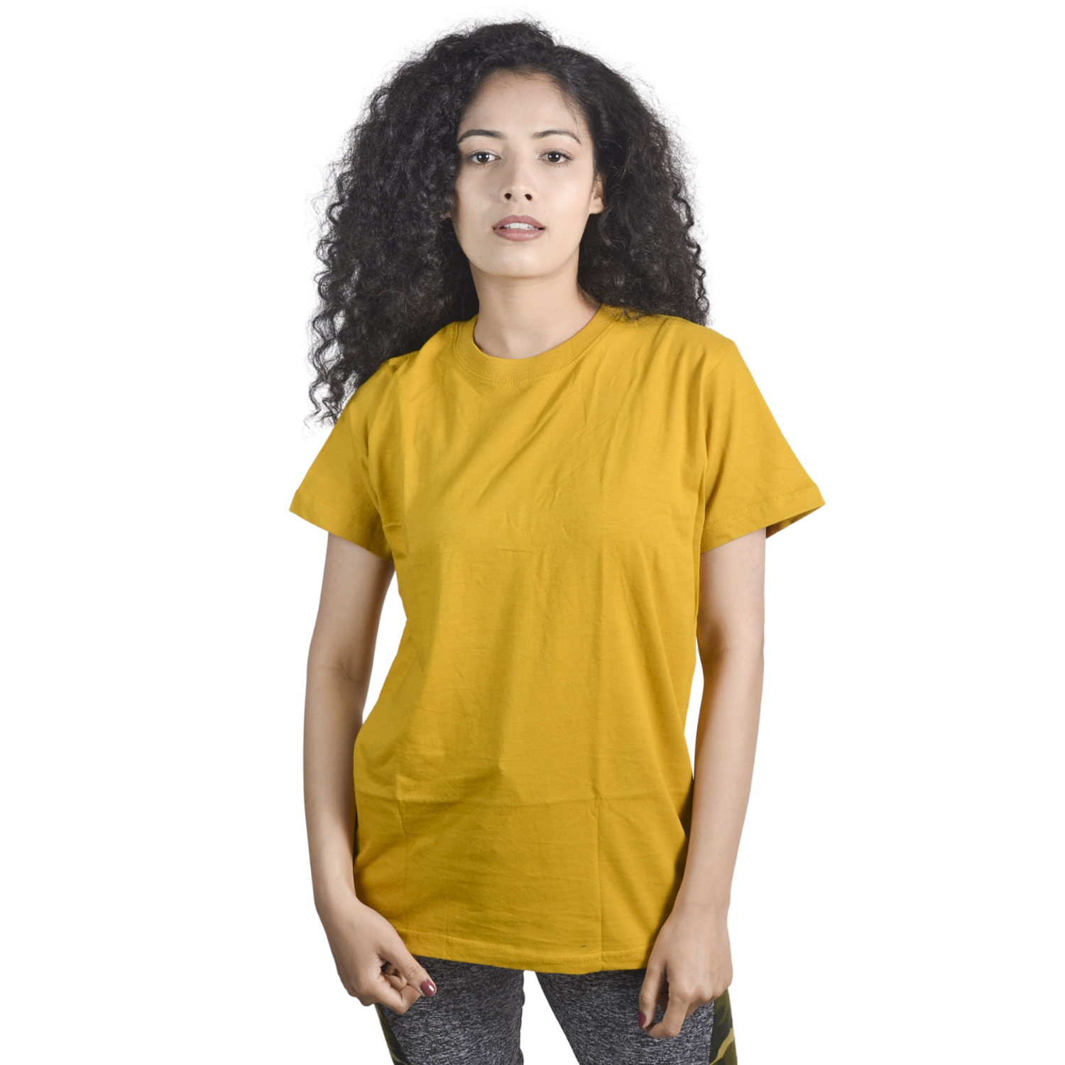 dark yellow shirt women's