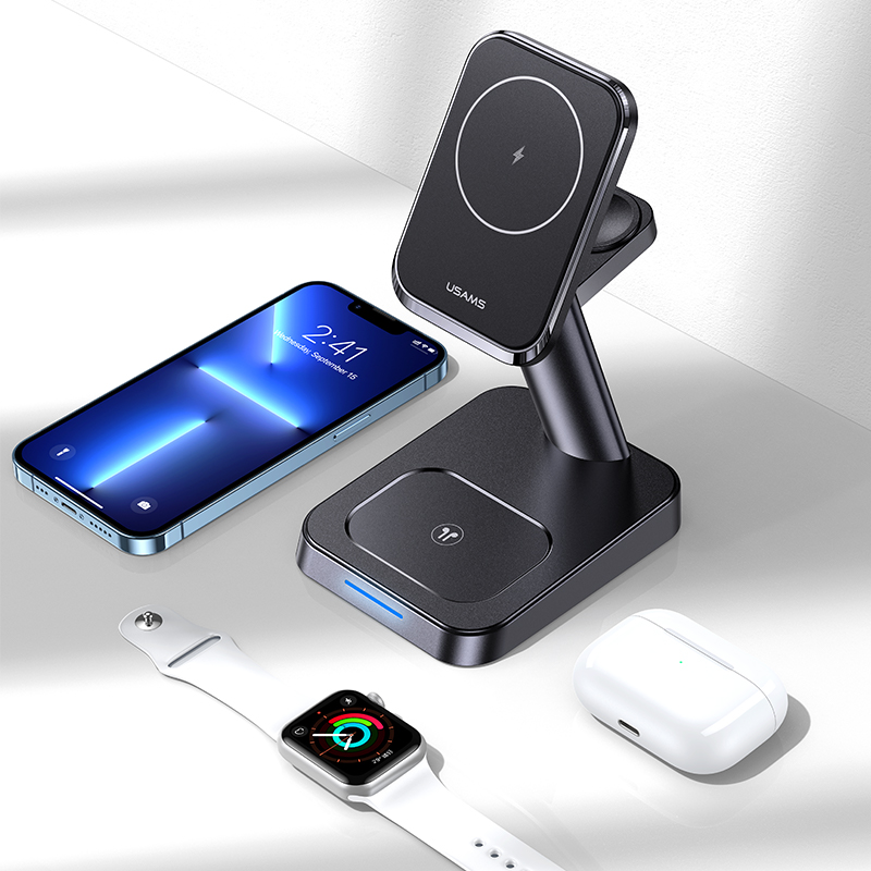 US-CC150 3IN1 Magnetic Wireless Charging Stand Devices