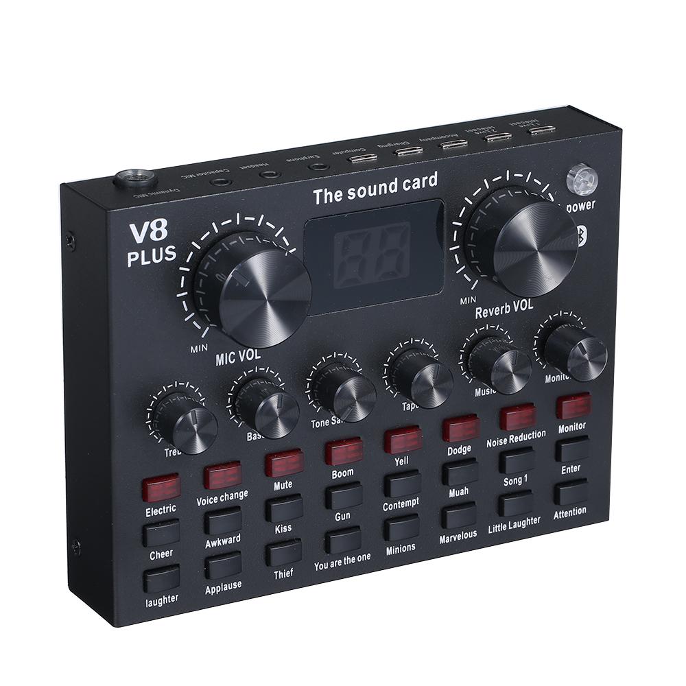 V8 Live Sound Card Audio Interface With Sound Effects | Daraz.com.np
