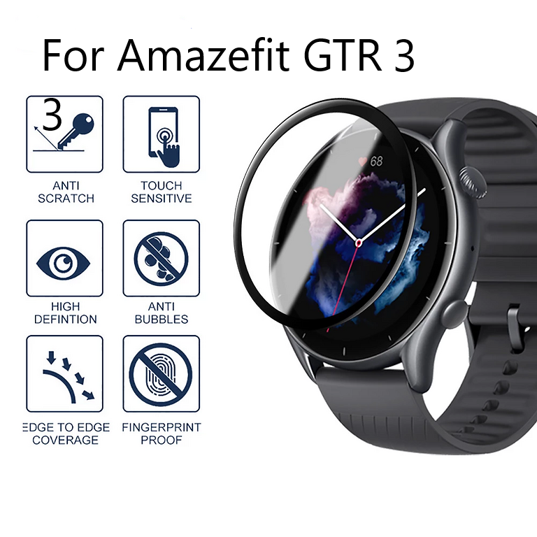 Screen Protector Compatible with Amazfit GTS 4 Cases (Not for GTS4 Mini)  Smartwatch TenCloud Covers Scratched Resistant All-Around Cover Screen