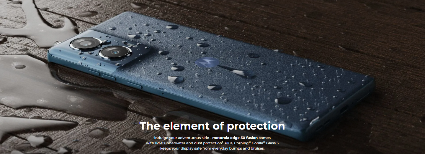Motorola Edge 50 Fusion - Smartphone 8/256GB, Display POLED 144Hz, Doppia Camera 50MP, IP68