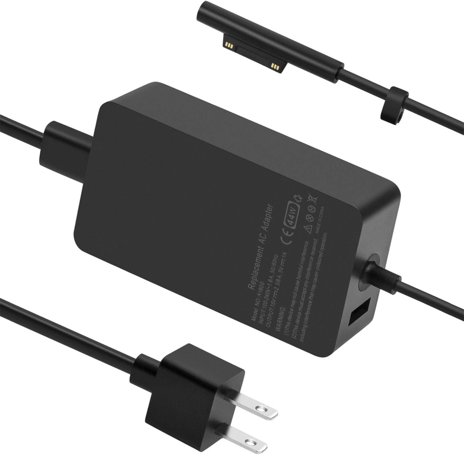 Microsoft Surface Charger, 44W Power Supply Adapter for Microsoft
