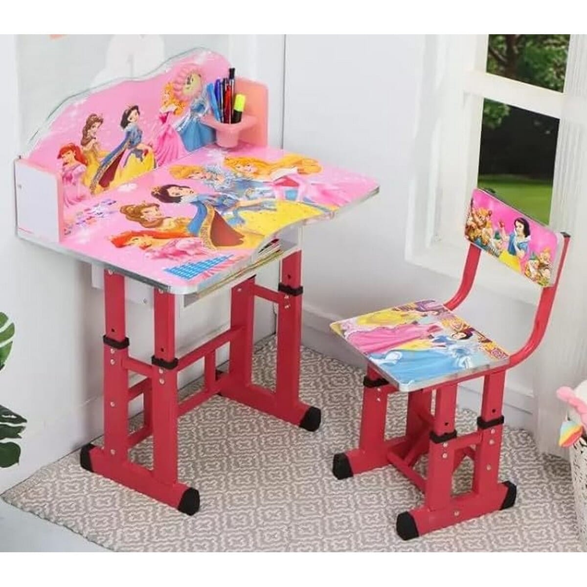 Baby Study Table Chair Set Price Adjustable Kids Study Desk And