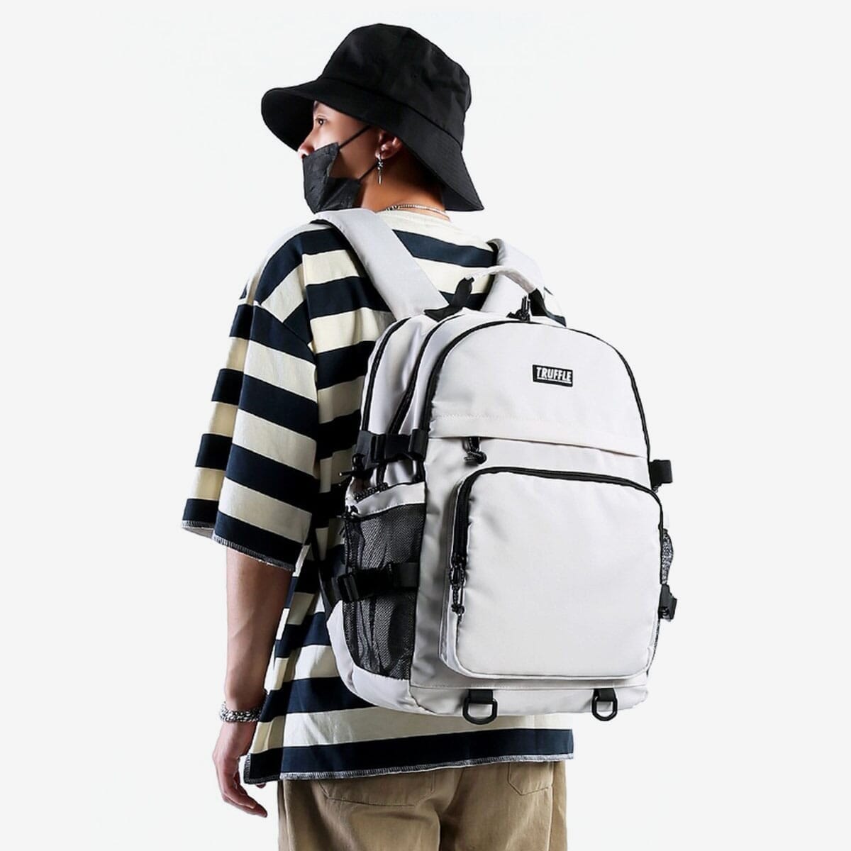 TRUFFLE Waterproof Soft Trendy Backpack With Laptop Storage