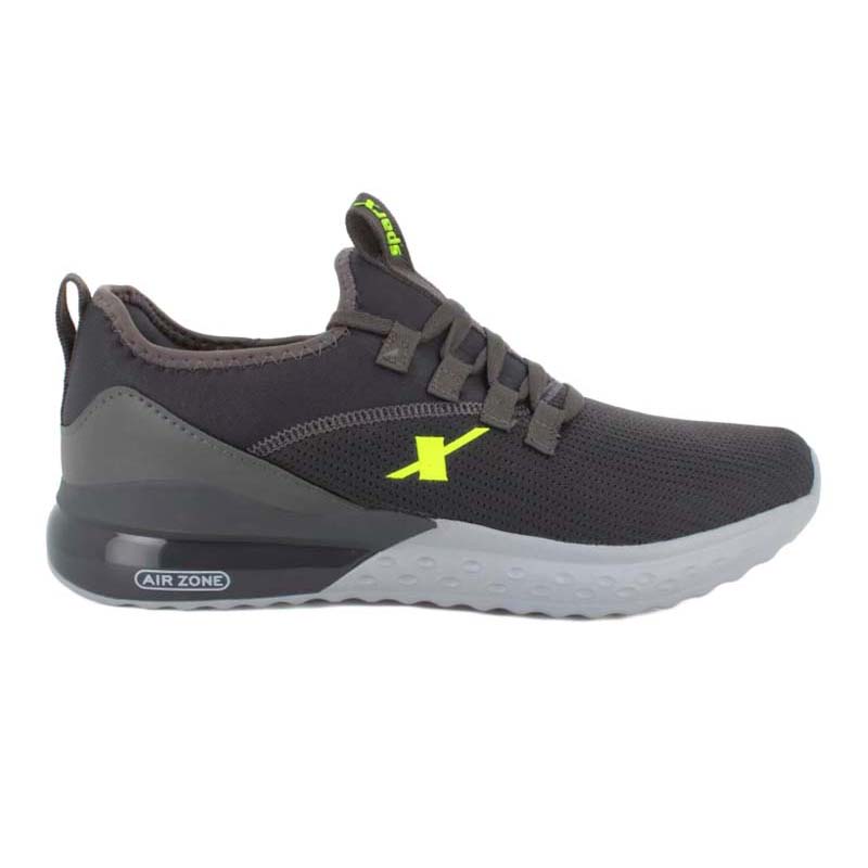 Grey/Neon.Gree Mesh Running Shoes 