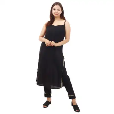NATEK Women Solid Straight Kurta - Buy NATEK Women Solid Straight Kurta  Online at Best Prices in India | Flipkart.com
