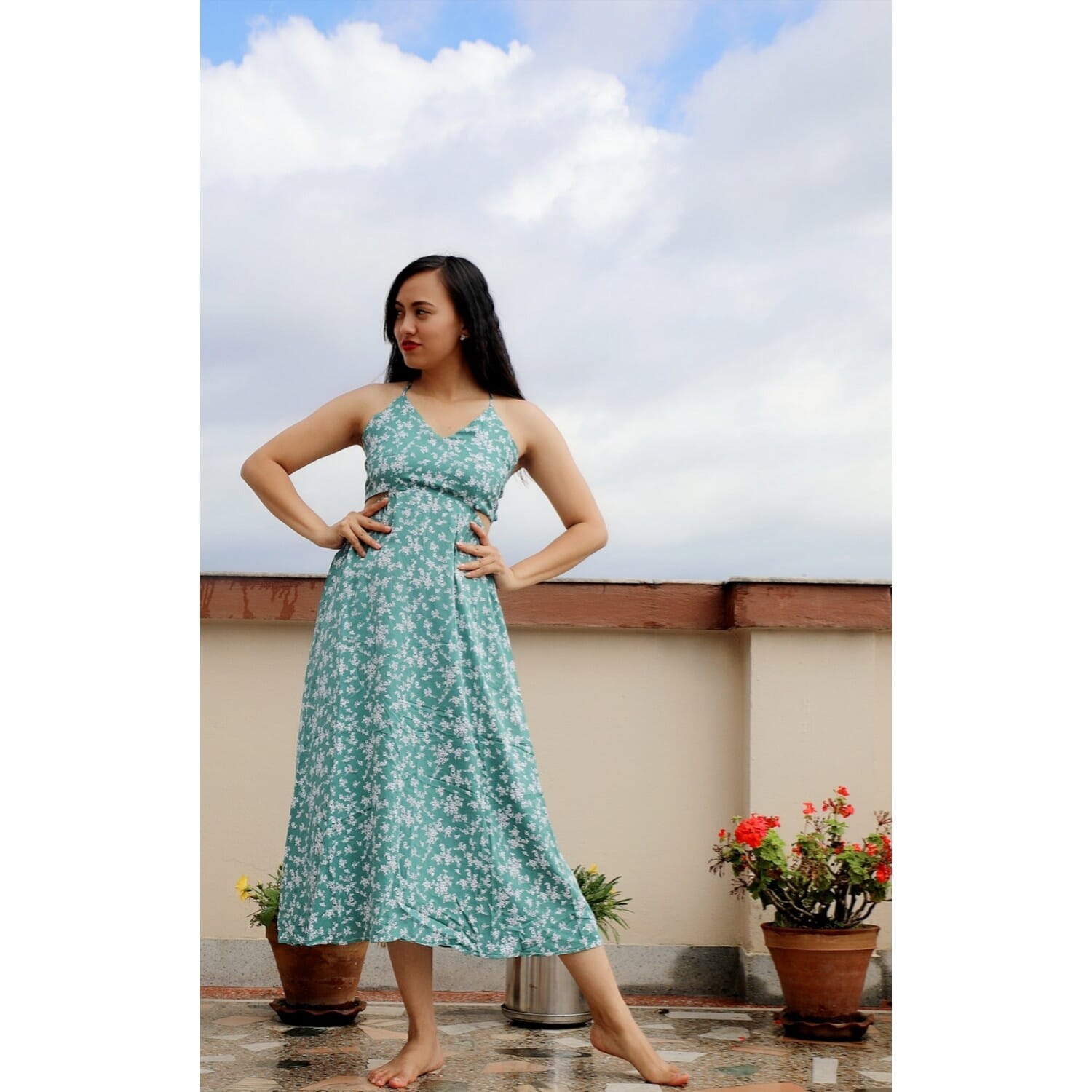 Floral Backless Print Beach Maxi One Piece Dress Buy Online At Best Prices In Nepal Daraz Com Np