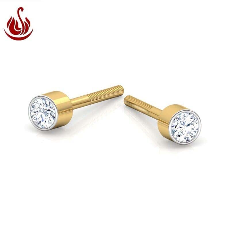 Sazuna Jewellers Baby Sparkle Kids' Diamond Earrings For Women