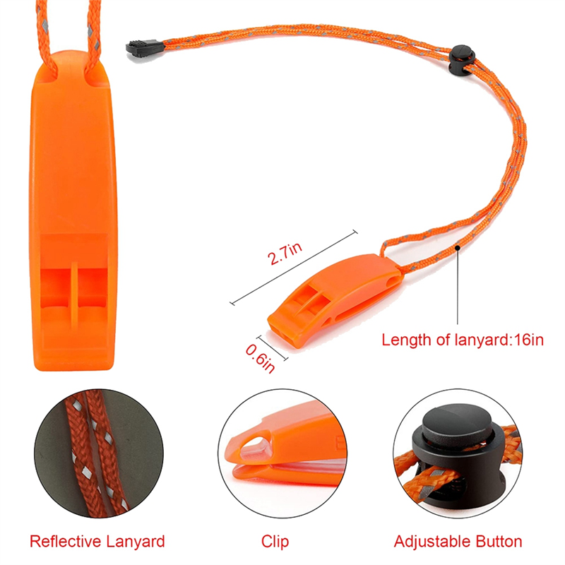 Sifflet De Survie En Titane 120 DB - Pour Randonnée, Alpinisme, Sécurité - Léger Et Robuste - Avec Cordon