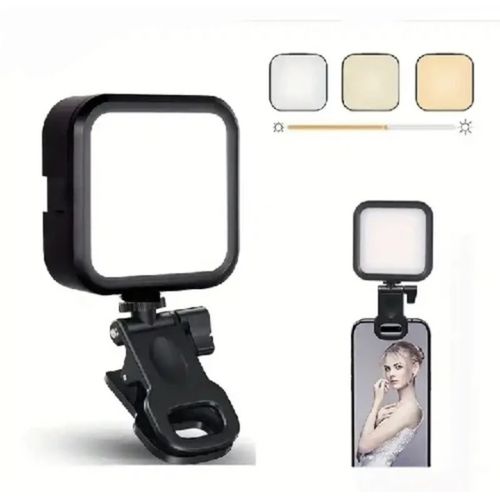 64 LED Rechargeable Selfie Light | 5 Mode Clip on Ring Light for Phone & Laptop | Portable Video Light