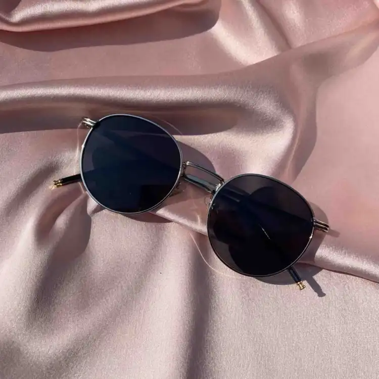 Sky Wing Mc Stan Dark Black And Silver MC Stan Rimless Sunglass For Unisex  Premium Sunglasses