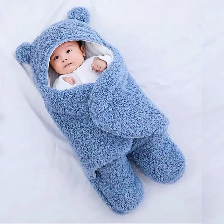 Newborn baby hooded online blanket