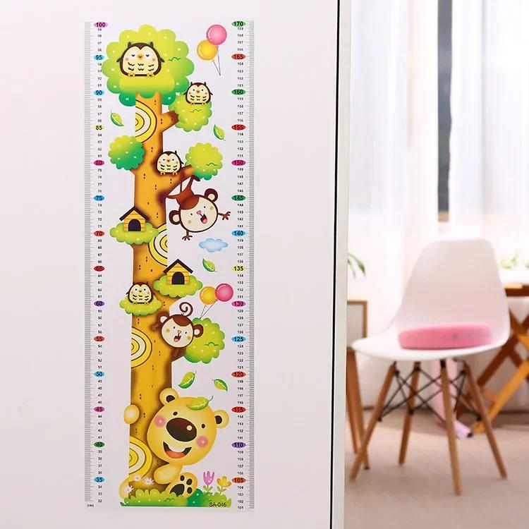 Acuity Sticker 1pcs Children's Room Decor Kid Cartoon Baby Measuring Height Ruler ...