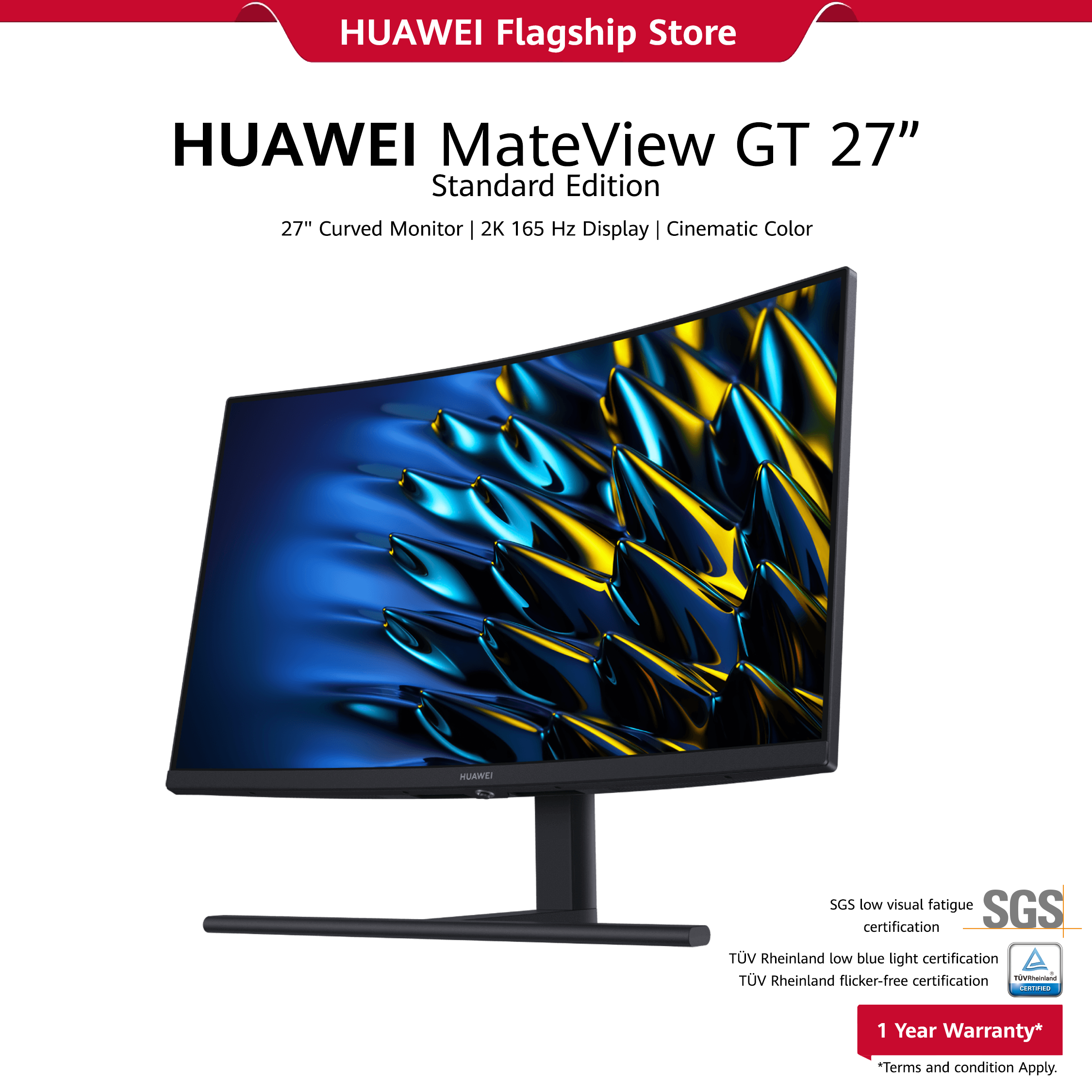 HUAWEI MateView GT 27'' Standard Edition [Curved Gaming Monitor