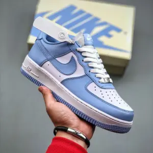 Air Force 1 SB Deep Royal White Suede Premium Sneaker for Men