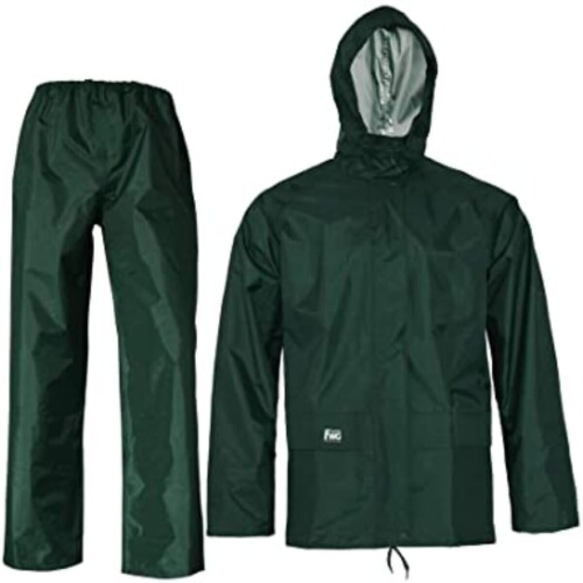 Men's Waterproof Solid Rain Coat with Bag Bike and Scooter Rain Suit