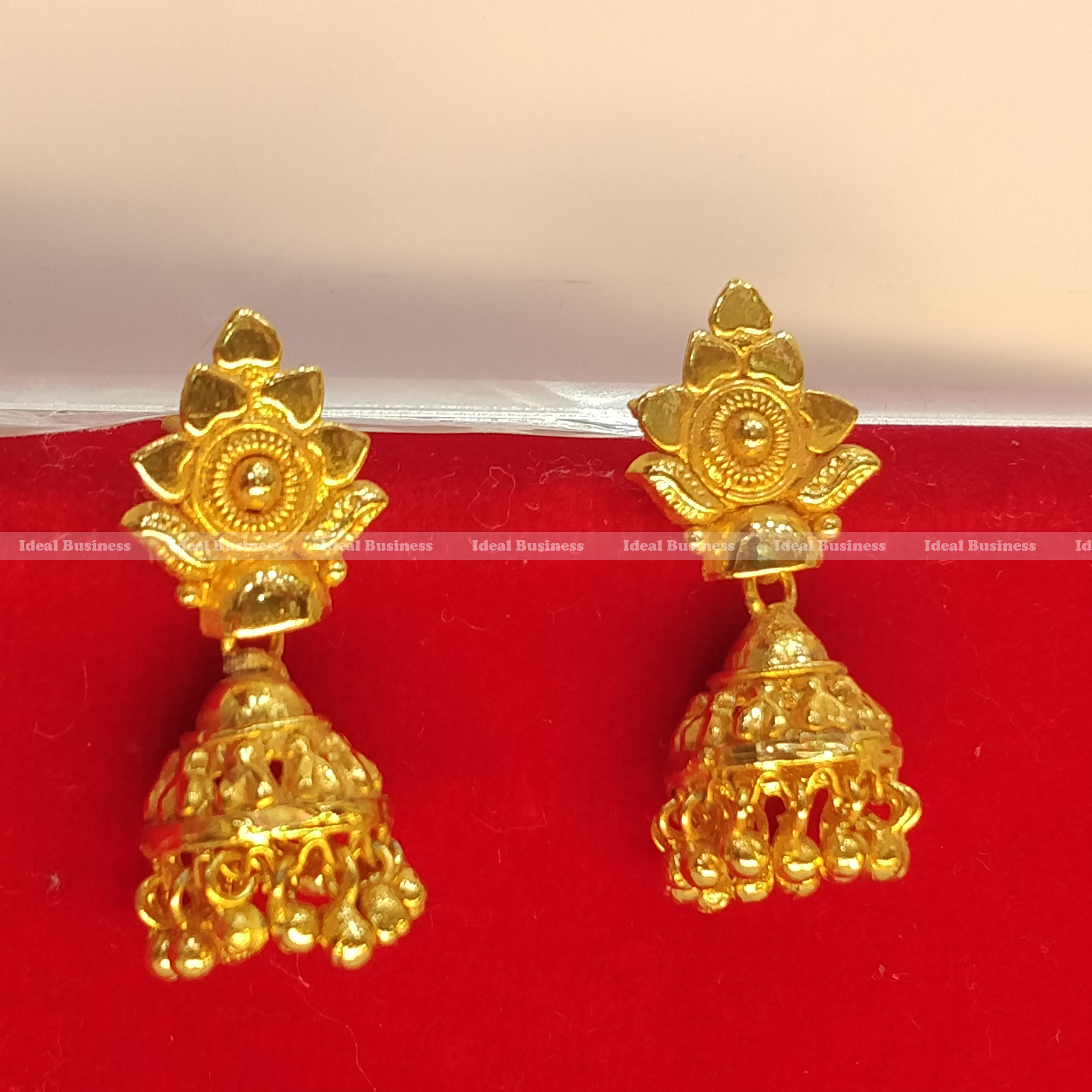 Gold on sale pinjada jhumka